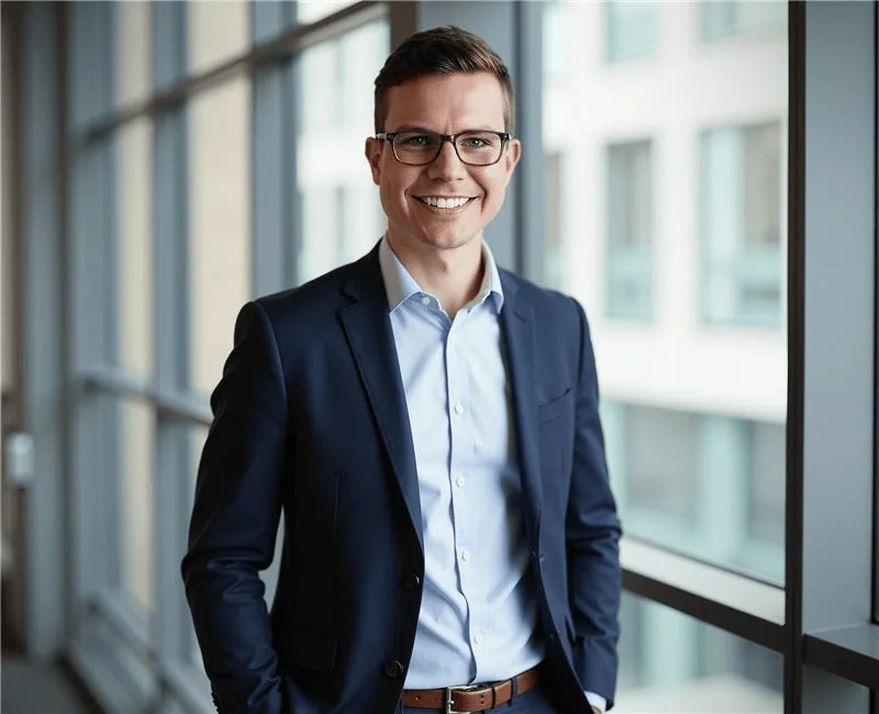 KI-generiertes Porträt von Fabian Klement, Steuerberater und Wirtschaftsprüfer